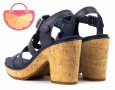 ПРОМО 🍊 TIMBERLAND 🍊 Дамски тъмносини сандали от ест. кожа № 37 & 39 нови с кутия, снимка 1 - Сандали - 25015606
