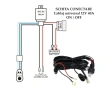 Комплект окабеляване за LED бар и фарове 12V – 3.5 м, реле, бушон 40A, ключ с LED, до 480W, снимка 2
