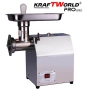 Електрическа Месомелачка KraftWorld TK/MK-12 | 1200W, 180 кг/ч, Неръждаема Стомана, снимка 4
