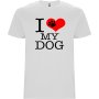 Нова мъжка тениска I Love My Dog , снимка 1 - Тениски - 44493462