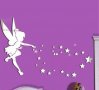 Фея Зън зън Камбанка Tinkerbell огледални декор за стена като огледало пластика, снимка 1