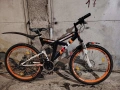 26 цола алуминиев велосипед с 21 скорости усилени капли амортисьори предни и задни дискови спирачки, снимка 2