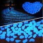 Светещи камъни градински декоративни фосфорни соларни камъчета, снимка 2