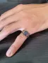 Мъжки Сребърни Пръстени с Естествени Камъни, снимка 2