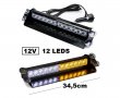 Сигнална лампа 12V -LED- 345 mm ,предно стъкло Оранжево /254244/, снимка 2