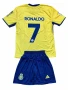 Детски футболен екип Ал Насър комплект тениска Роналдо Al Nassr Ronaldo, снимка 1