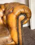 Chesterfield Честърфийлд двуместен диван – естествена кожа, снимка 2