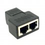 RJ45 LAN Ethernet мрежов женски сплитер конектор адаптер за докинг станции за лаптоп , снимка 4