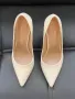 Elisabetta Franchi Дамски Бежови Обувки С Метален Ток Елизабета Фенчи Код E231, снимка 3