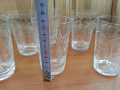 Стъклени чаши с гарафа  гравирани , снимка 6