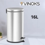 Кофа за смет с педал Vinoks 3/5/8/12/16/20л., инокс, снимка 6