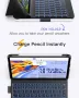 Калъф с клавиатура Inateck за iPad 10th Gen 2022/Air 2024 11 инча, 7-цветна подсветка, BK2007, снимка 4
