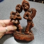 Винтидж восъчна фигурка "Музиканти", ръчно изработена, Германия, снимка 7