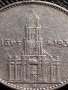 2 райхсмарки 1934г. СРЕБРО Първа годишнина Нацистки режим. Гарнизонна църква в Потсдам 36543, снимка 8