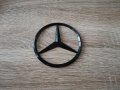 емблема лого Мерцедес Бенц Mercedes Benz черен гланц