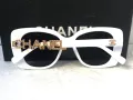 CH 2024 дамски слънчеви очила котка бели черни, снимка 14