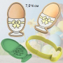 Яйце на поставка пластмасов резец форма фондан тесто бисквитки, снимка 1 - Форми - 36513453