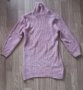 Розов пуловер за момиче , снимка 1 - Детски пуловери и жилетки - 42193251