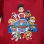 Нов детски суичър с дигитален печат на Paw Patrol (Пес патрул) в червен цвят, снимка 2