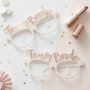 Team bride парти очила, снимка 1 - Сватбени аксесоари - 42803650