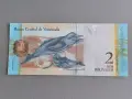 Банкнота - Венецуела - 2 боливара UNC | 2012г., снимка 2
