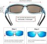 Слънчеви очила URUMQI над диоптрични очила, поляризирана UV 400 защита, снимка 5