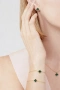 Van Cleef & Arpels VCA Gold Green Malachite Sweet Alhambra Clover Дамско Колие, снимка 10