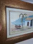 картина морски пейзаж маслени бои върху фазер   16/3 , снимка 3