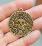 Метален Елемент / Медальон - КАРИБСКИ ПИРАТИ, снимка 1