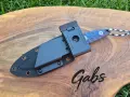 Нож с фиксирано острие FOX Knives FX529,фултанг с тактическа кания, снимка 12