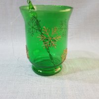 Фин съд от цветно стъкло за коктейли, снимка 2 - Антикварни и старинни предмети - 31887309