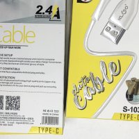USB кабел  за зареждане на телефон,Андроид, айфон,таблети и други с MicroUSB, TYPE C или АЙФОН БУКСИ, снимка 2 - USB кабели - 39974357