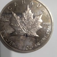 Сребърна монета "Канадски Кленов лист" 2013 1 oz, снимка 1 - Нумизматика и бонистика - 35394414
