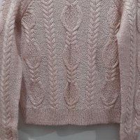 Розов пуловер S размер, снимка 2 - Блузи с дълъг ръкав и пуловери - 34469107