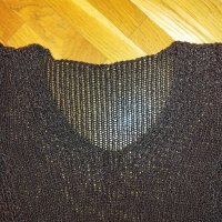 Фин пуловер, тъмен шоколад, снимка 1 - Блузи с дълъг ръкав и пуловери - 42847573