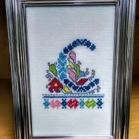 Ръчно бродирани шевици с буква за подарък bulgarian embroidery, снимка 9 - Декорация за дома - 35067589