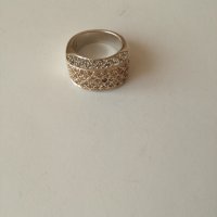 Сребърен пръстен с циркони - 925 сребро, снимка 3 - Пръстени - 30929239