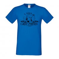 Мъжка тениска I Love My Great Pyrenees Dog,Куче, животно,подарък,изненада, снимка 1 - Тениски - 36934273