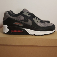 Nike Air Max 90 "Grey Black Red (2022)" - Номер 41, снимка 2 - Маратонки - 44751733