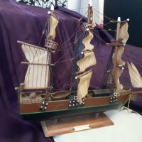 Корабен Модел VELERO ESPANOL Антика , снимка 4 - Антикварни и старинни предмети - 39082164