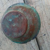 Медна чиния -сахан, снимка 4 - Антикварни и старинни предмети - 37684913