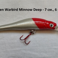 FLADEN Warbird Minnow Deep - нов воблер 7 см, 6 гр, снимка 1 - Стръв и захранки - 44805802