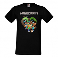 Мъжка тениска майнкрафт Minecraft 5,Minecraft,Игра,Забавление,подарък,Изненада,Рожден Ден., снимка 2 - Тениски - 36495159
