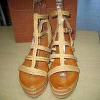 НАМАЛЕНИЕ-Дамски сандали м.161 бежави, снимка 2 - Сандали - 29257300
