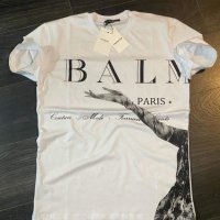 Мъжки тениски Balmain, 2 цвята , снимка 2 - Тениски - 44280945