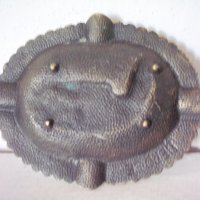 Стар бронзов пепелник с птиче, снимка 2 - Антикварни и старинни предмети - 30515946