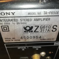 поръчан-SONY TA-F650ESD AMPLIFIER MADE IN JAPAN 0801221320, снимка 14 - Ресийвъри, усилватели, смесителни пултове - 35367472