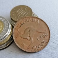 Монета - Австралия - 1 пени | 1950г., снимка 1 - Нумизматика и бонистика - 42766677