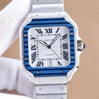 Мъжки часовник Cartier Santos de Cartier с автоматичен механизъм, снимка 1 - Мъжки - 39336325