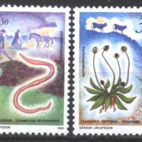 Чисти марки Флора и Фауна 1991 от Фарьорски острови, снимка 1 - Филателия - 35012949
